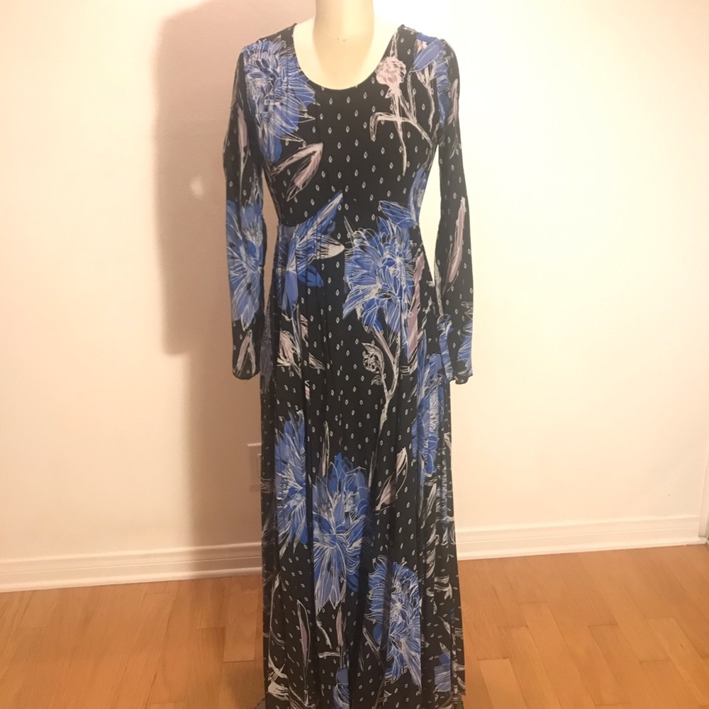 Free people floral maxi dress
